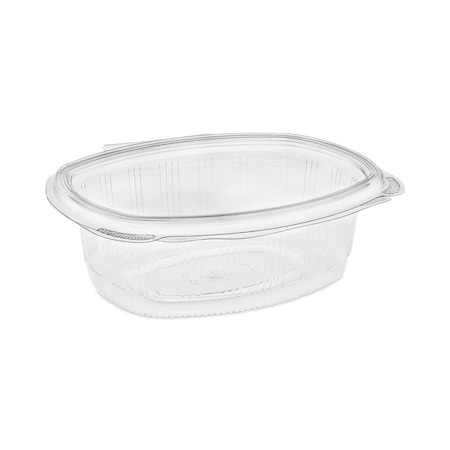 Pactiv PET Hinged Lid Deli Container, 7.38x5.88x2.38, 24oz, 1-Cmp, Clr, PK280 YCA910240000
